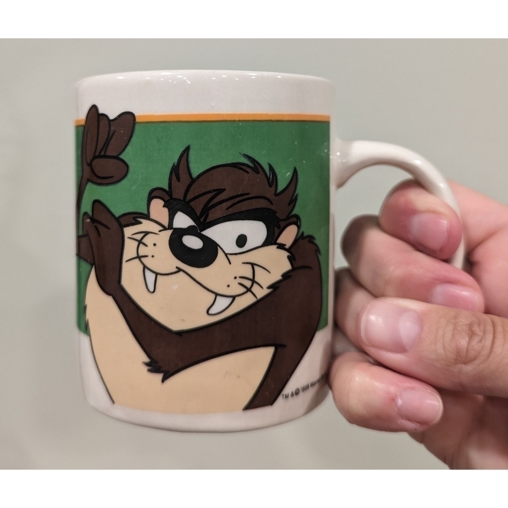 Vintage Looney Tunes Tasmanian Devil Taz Gibson Mug 1999